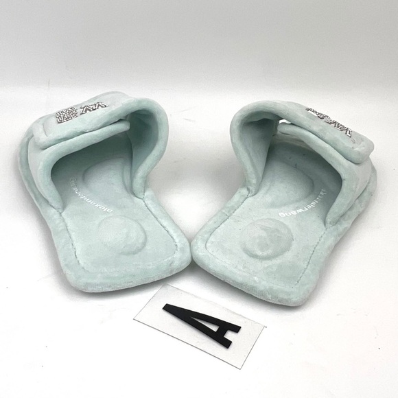 Alexander Wang Lana Crystal Logo Slide Slipper sz 5 - Picture 8 of 13